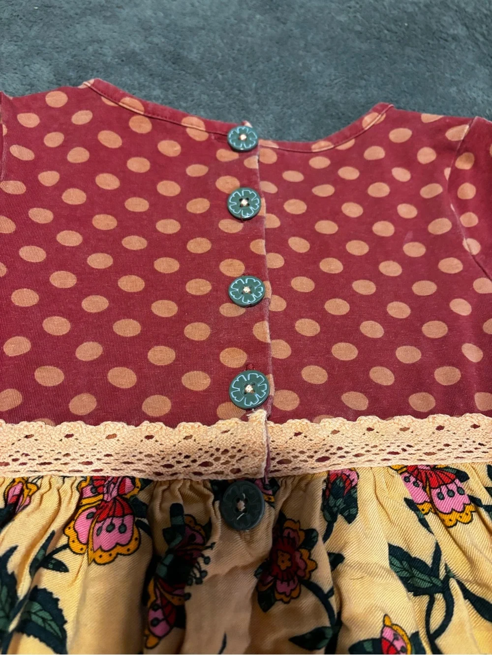 Matilda Jane Rust & Peach Floral  Dress